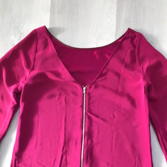 ELIZABETH & JAMES MARY KATE AND ASHLEY PINK BELL SLEEVE SHIFT DRESS XS - Picture 10 of 11